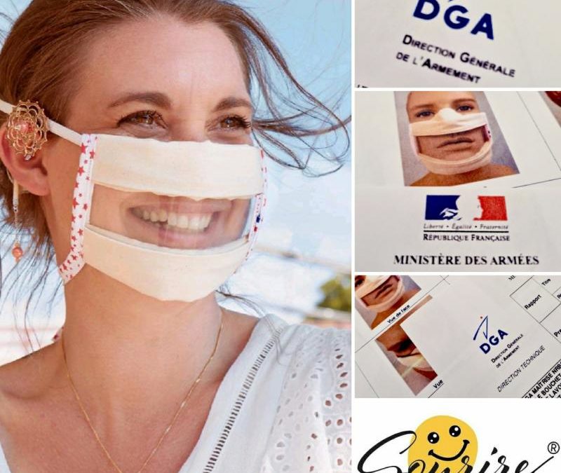 Le Masque Sourire® Odiora validé par la DGA pour sa filtration et respirabilité